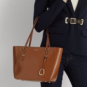 Ralph lauren leather oxford tote Clearance